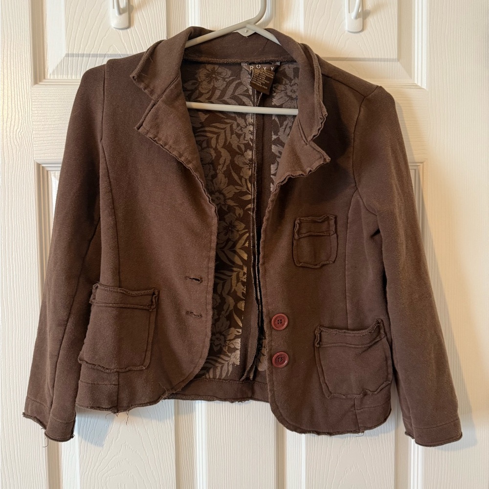 Roxy Women's Chocolate Brown Blazer
